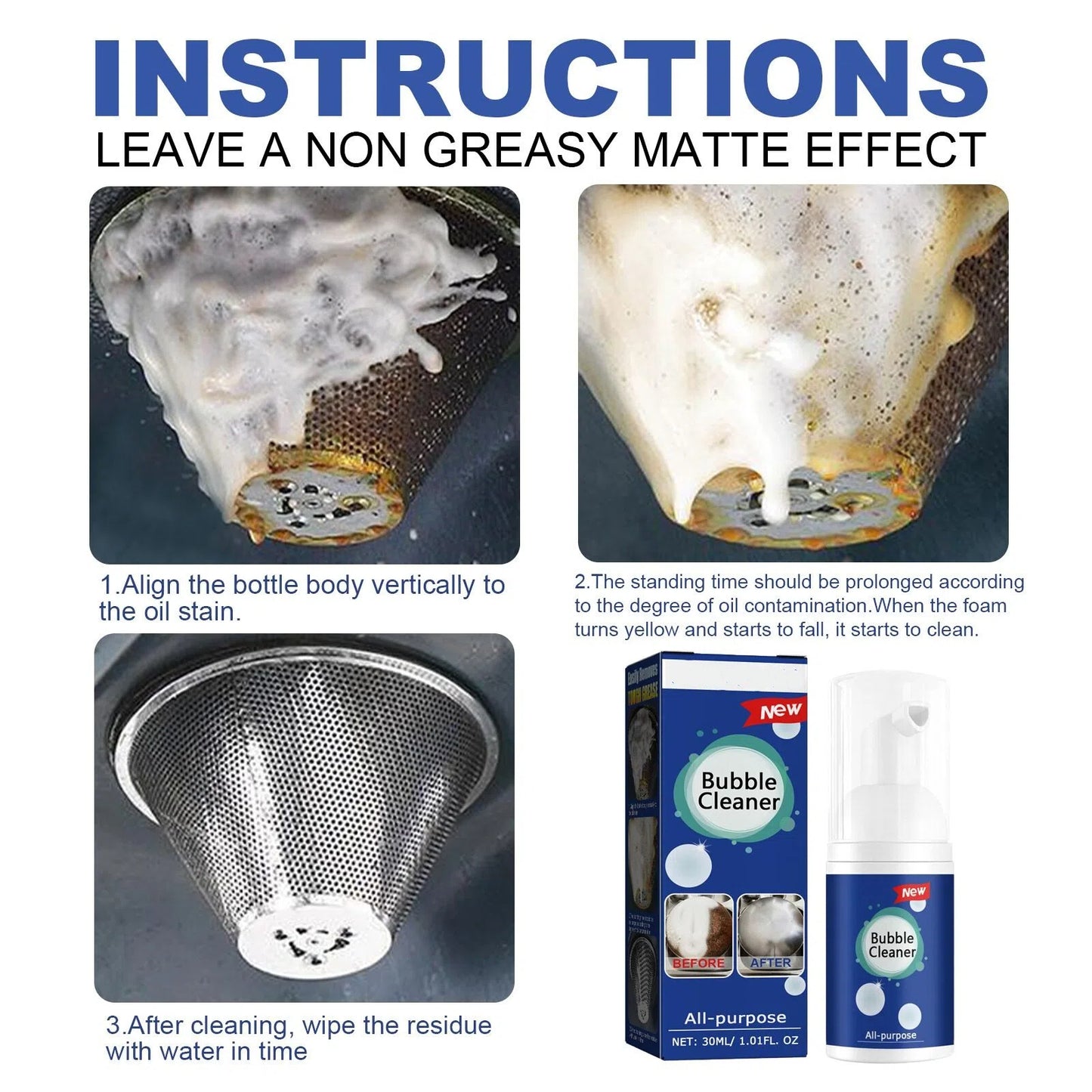 Fast-acting kitchen grease cleaner - buy one get one free!