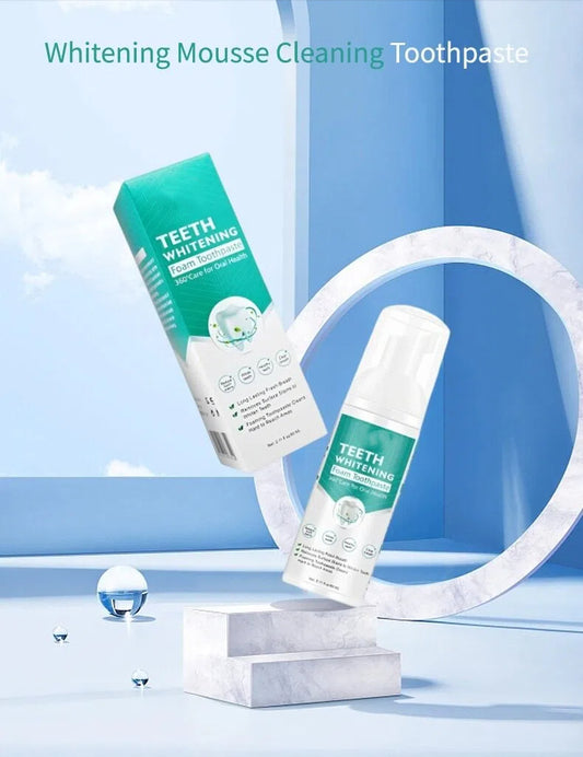 Buy 1 Get 1 Free | Whitening Foam Toothpaste | Remove Stains, Whiten Teeth | Fresh Breath, Natural & Safe