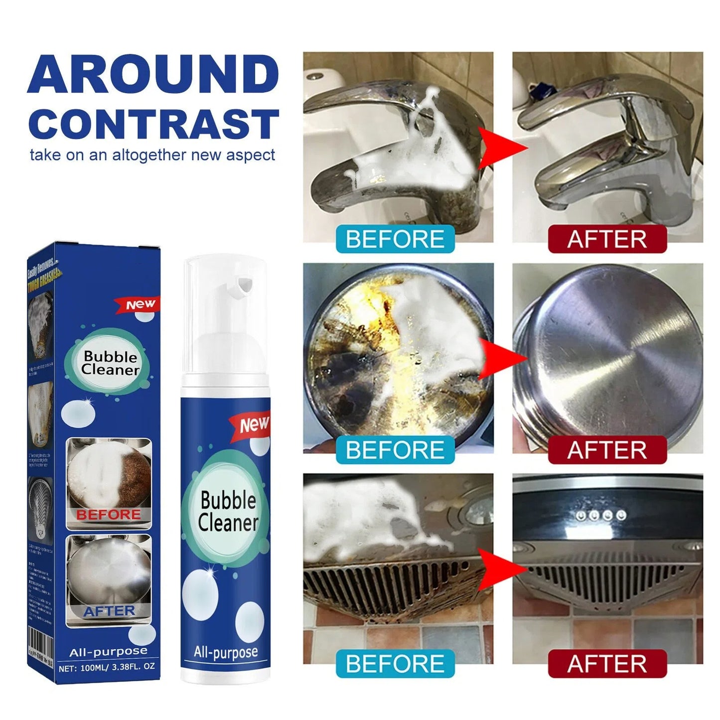 Fast-acting kitchen grease cleaner - buy one get one free!